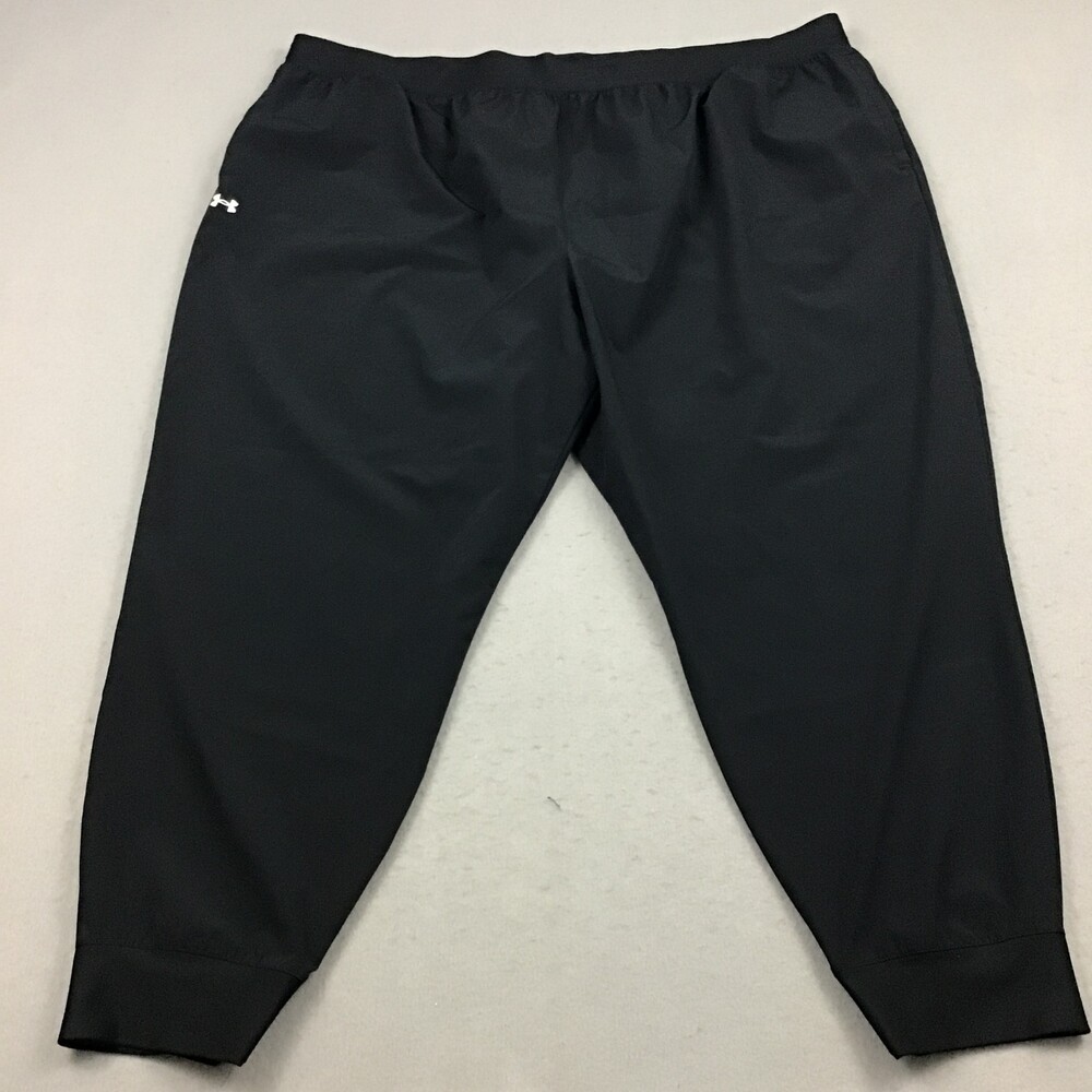 Under Armour Pants Men 3XL Black Jogger Fitted Tapered Drawstring Active XXXL